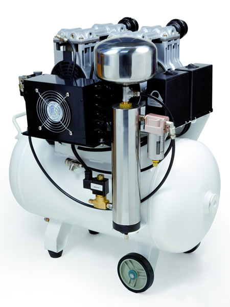 Compressor isento de óleo com secador 160 l/min.